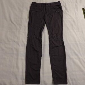 MEC slim fit pants women's 6 gray Mountain Equipment Company
